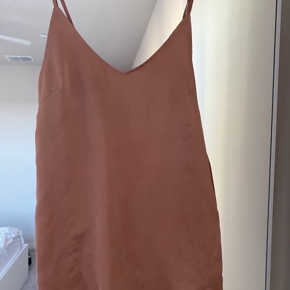 Carli Bybel x Misguided Rose Gold Slip Dress US 4 - Picture 5 of 9